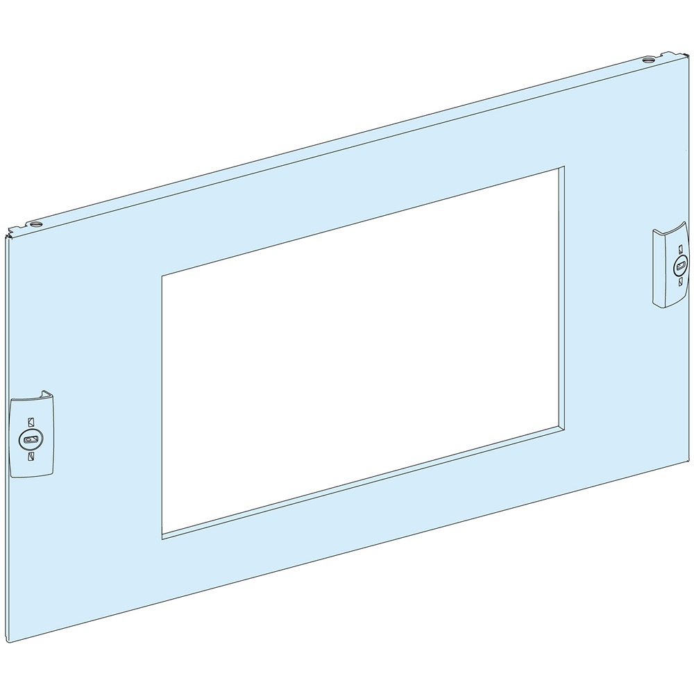 Piastra frontale pretranciata acciaio bianco per protezione dispositivi controllo armadi PanelSeT 650 mm compatibile ComPact INS/INV 2000-2500 3P/4P