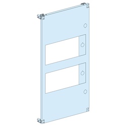 Piastra frontale pretranciata 13 moduli acciaio bianco 400 mm per armadi elettrici PanelSeT