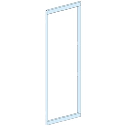 Frontale funzionale IP30 in lamiera acciaio bianco 400 mm per canaline PrismaSeT P
