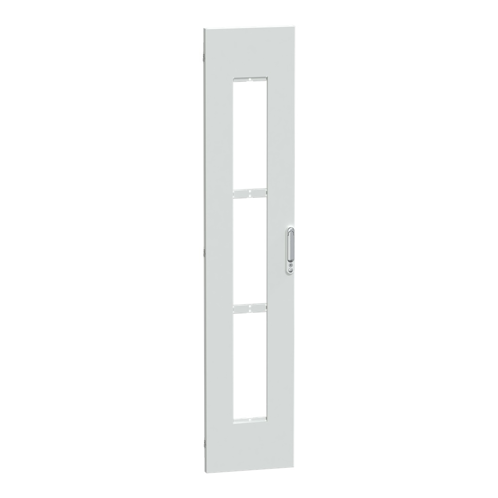 Porta preforata strumenti IP30 L400 per armadi PrismaSeT pavimento con serrature e apertura reversibile