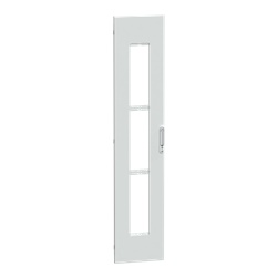 Porta preforata strumenti IP30 L400 per armadi PrismaSeT pavimento con serrature e apertura reversibile