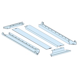 Piastra passacavi 2 parti IP30 L300 P600 per armadi PrismaSeT struttura in acciaio bianco opaco