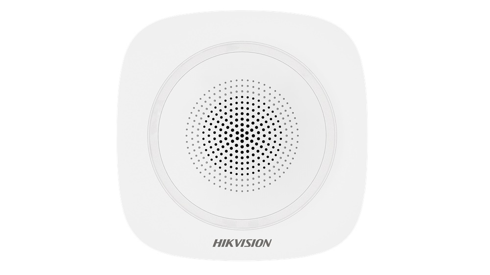Sirena interna wireless DS-PS1-I-WE con LED protezione IP65 per sicurezza ambienti chiusi