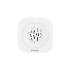 Sirena interna wireless DS-PS1-I-WE con LED protezione IP65 per sicurezza ambienti chiusi