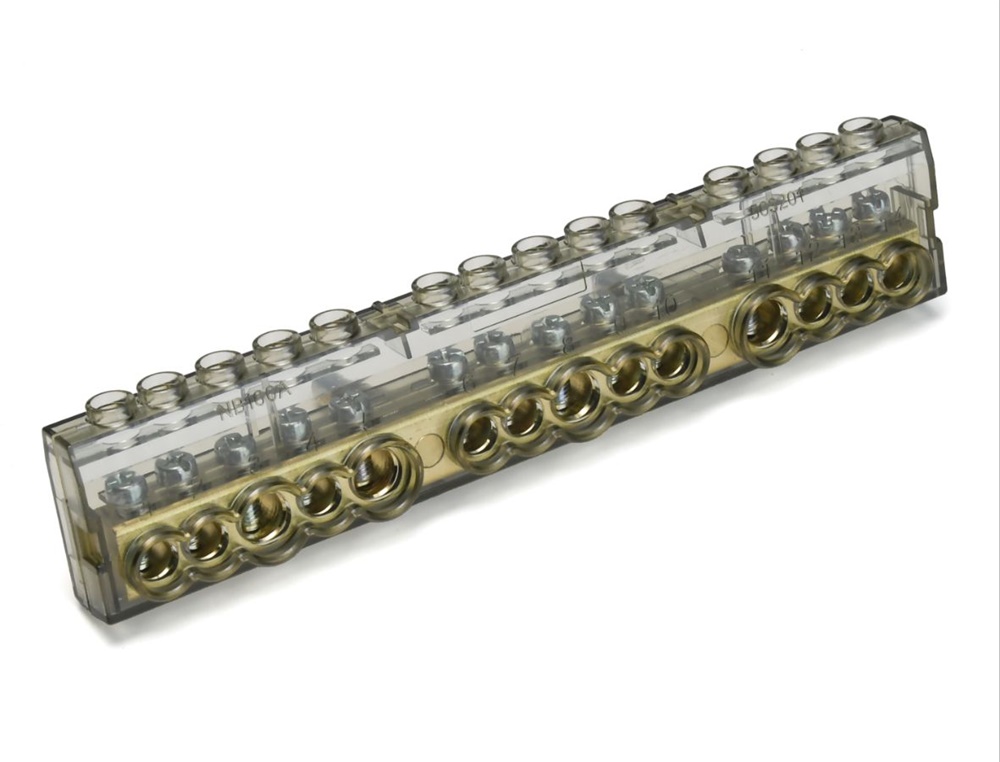 Barra neutro 160A 10 vie sezione 35mmq per impianti elettrici