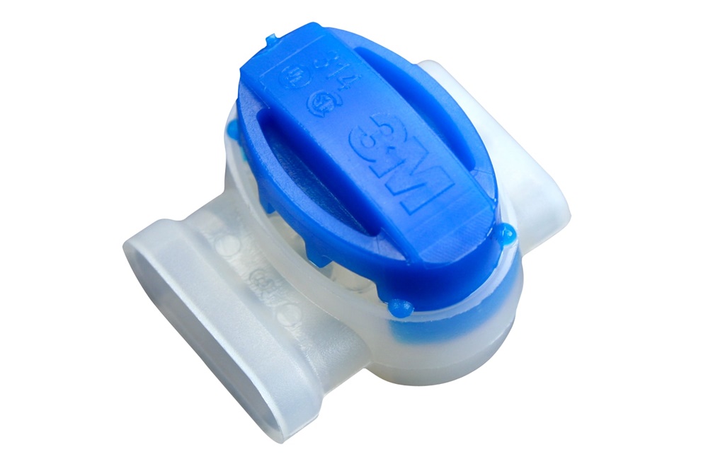 Connettore elettrico autospellante 3M Scotchlok 314, resistente umidità e fiamma, per cavi 0,5-1,5 mm², uso elettrico professionale, confezione 1000 pezzi