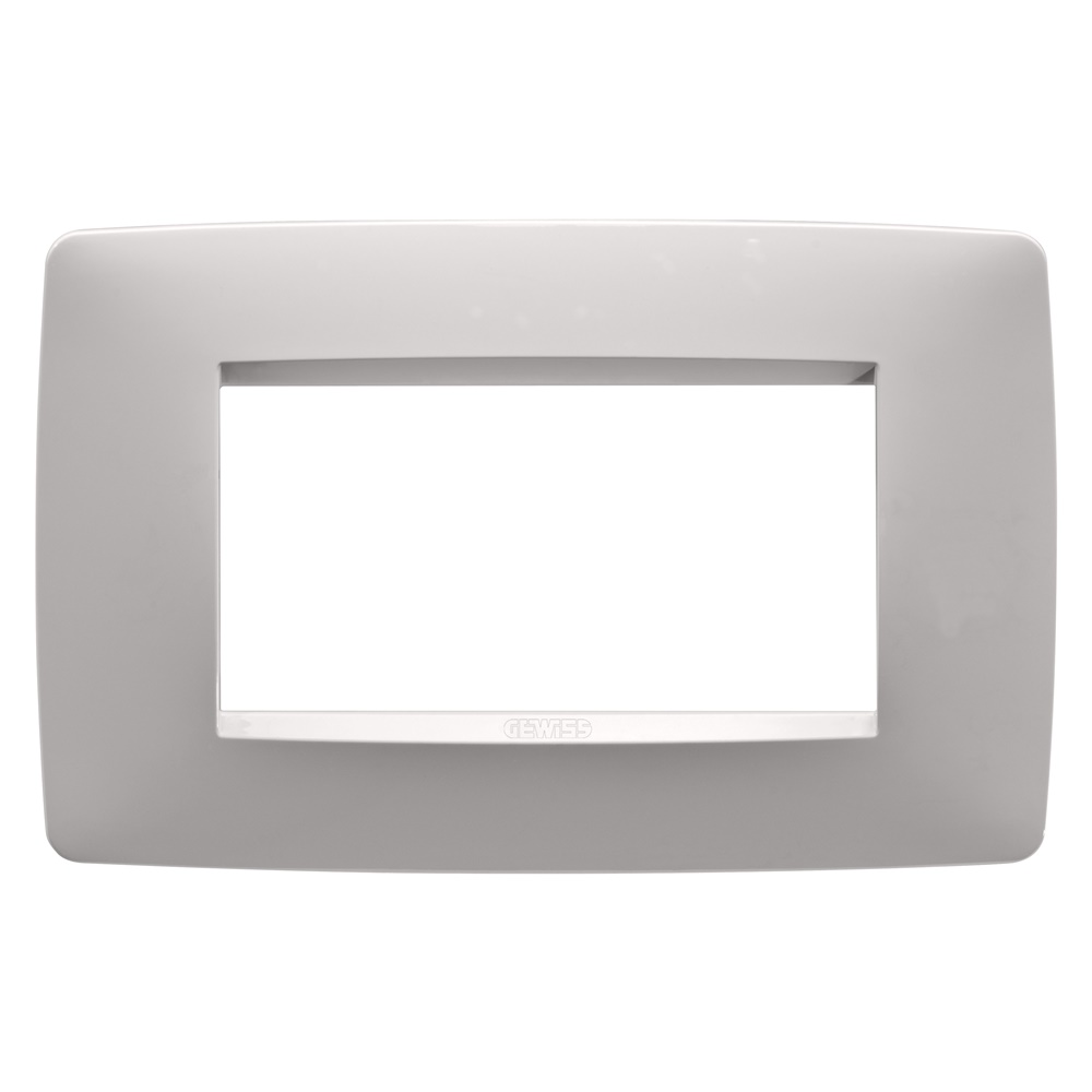 Placca One 4P beige naturale satinato finitura liscia design versatile per ambienti interni
