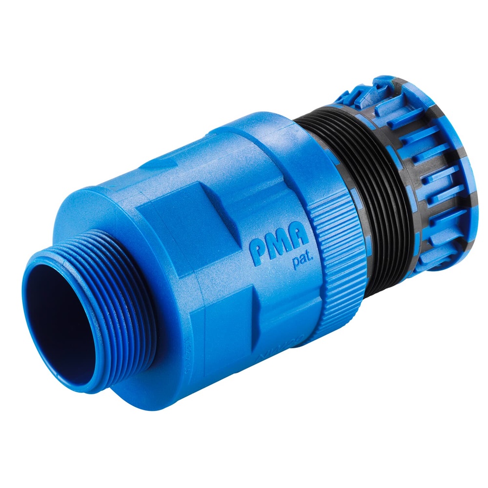 Raccordo diritto FUB DN12 filettatura M16 PA6-FDA2 resistente IP69 per impianti elettrici industriali