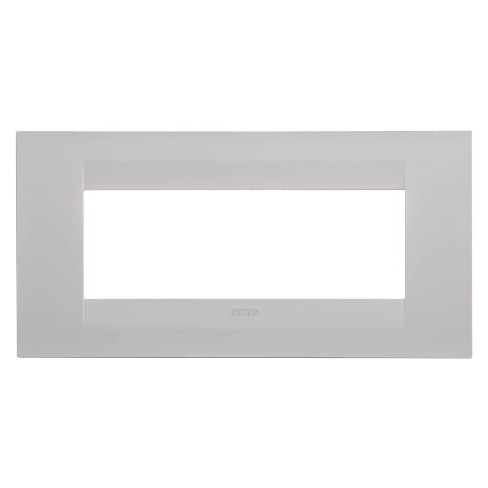 Placca GEO 6P beige naturale satinato finitura elegante per impianti elettrici