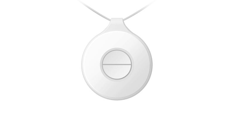 Pulsante emergenza wireless doppio tasti portatile per sicurezza ambienti lavoro e spazi pubblici