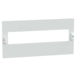 Piastra frontale acciaio bianco 3-4P NSX100/250 V per armadi PrismaSeT e ComPacT plug-in