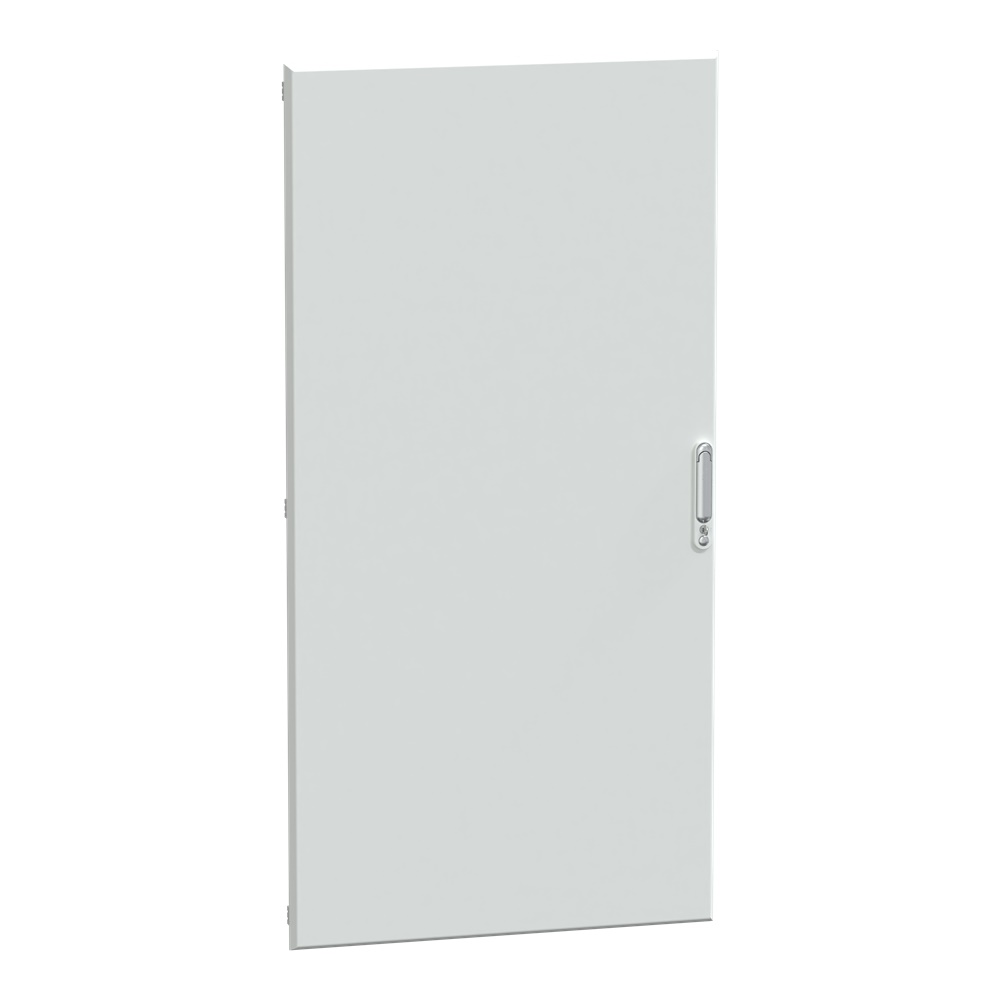Porta piena in lamiera acciaio RAL 9003 L850xH1880 mm per armadi PrismaSeT IP30/4X con serratura chiave 405