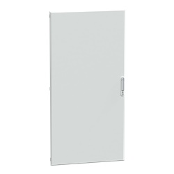 Porta piena in lamiera acciaio RAL 9003 L850xH1880 mm per armadi PrismaSeT IP30/4X con serratura chiave 405