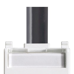 Presa HDMI 2.1b con cavo a 90° bianco aggancio Keystone standard