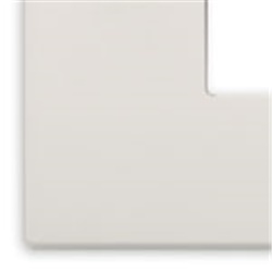Placca Classic 1 modulo tecnopolimero avorio per pannelli elettrici