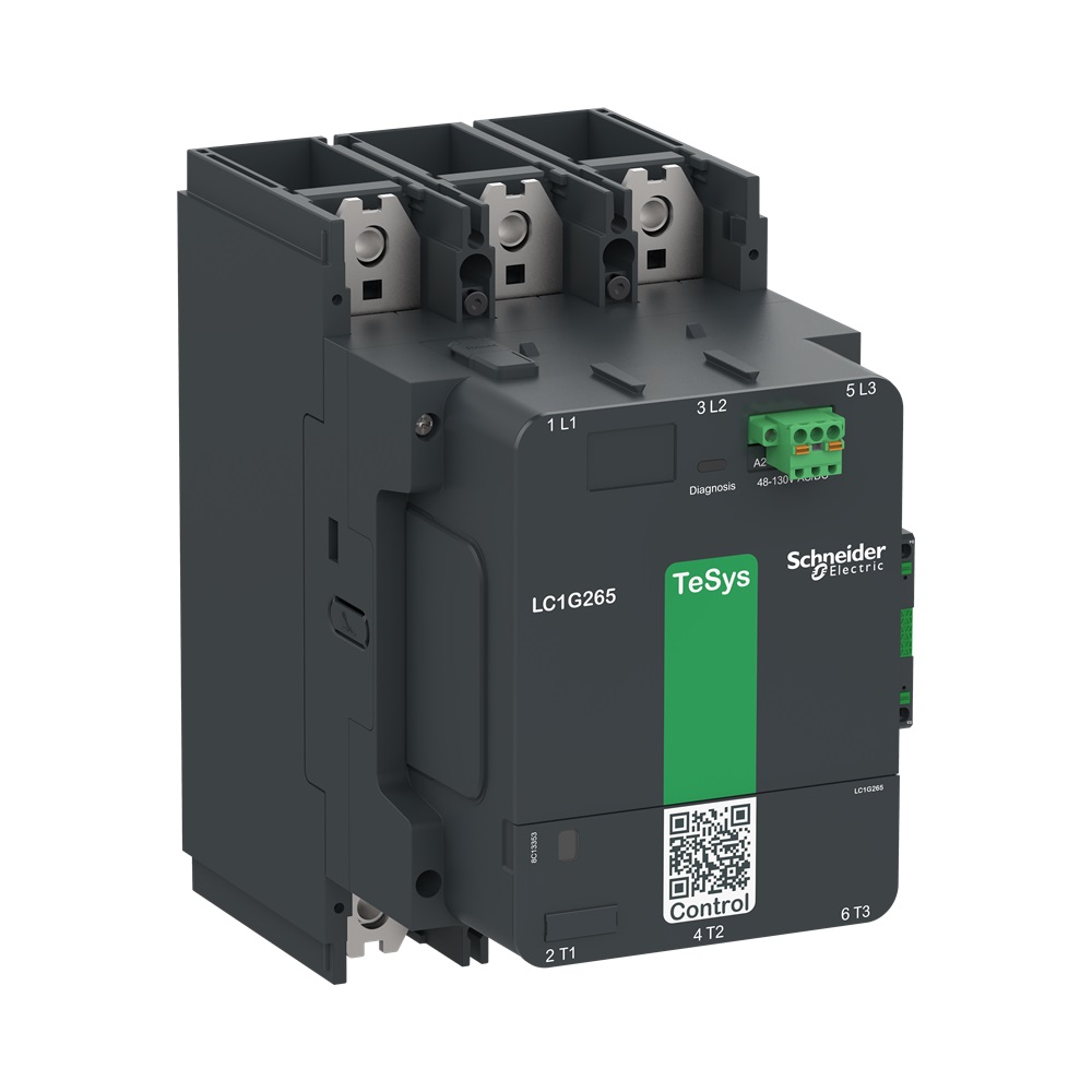 Contattore elevata potenza TeSys Giga, 3P (3NO), AC3 400A, versione Standard, bobina elettronica 100…250V AC/DC