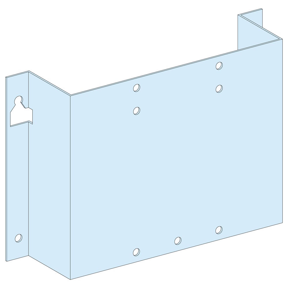 Piastra di fondo NS-INS250V acciaio bianco per armadi PrismaSeT G e parete 250A compatibile ComPact NSX/CVS/Vigi/INS