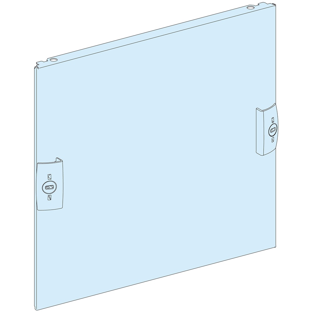 Piastra frontale piena 3 moduli 250x150 mm acciaio bianco per armadi elettrici PrismaSeT