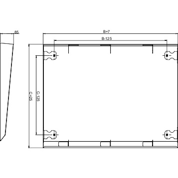 Tetto per armadio 1200x400 mm