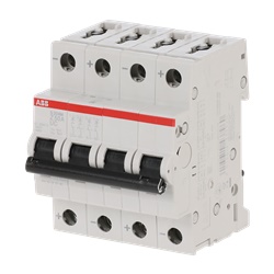 Interruttore automatico Miniatura S204MUC 4 poli 50A Z 10kA AC/DC uso industriale