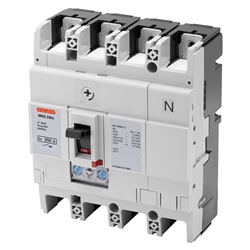Interruttore scatolato MSX 250C 3P+N 250A 16kA magnetotermico per distribuzione potenza