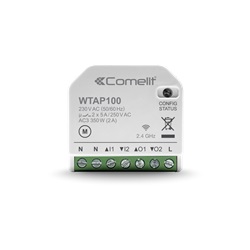 Serie WiFree - Modulo Wi-Fi gestione tapparelle locale o remoto, 2 ingressi/2 uscite 5A, controllo locale/remoto, 350W max