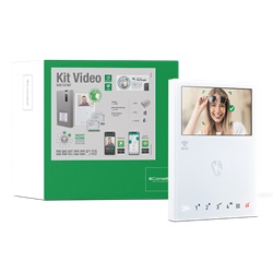 Serie WiFree - Kit integrazione videocitofonia Mini Wi-Fi + smart home, 2 moduli luci, pulsantiera Quadra