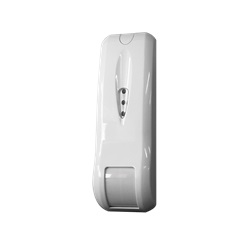 Sensore wireless doppia tecnologia effetto tenda per Secur Hub, portata 12m, apertura 7.5°, staffa L inclusa