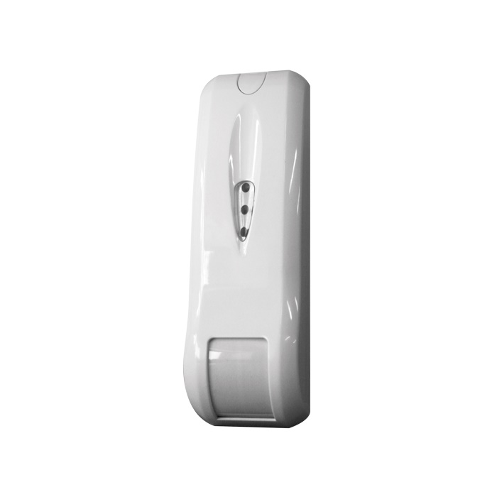 Sensore wireless doppia tecnologia effetto tenda, portata 12m, PIR 7.5°/MW 32°, 24.125GHz, staffe incluse