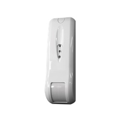 Sensore wireless doppia tecnologia effetto tenda, portata 12m, PIR 7.5°/MW 32°, 24.125GHz, staffe incluse