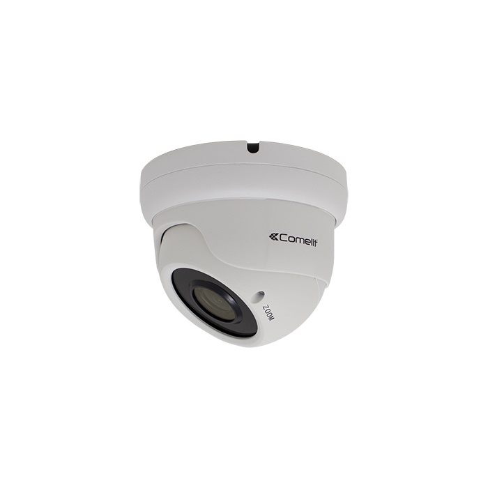 Serie Smart - Telecamera AHD minidome a colori Full HD 1080p, ottica varifocale 2.8-12mm, IR 30m, contenitore waterproof IP66