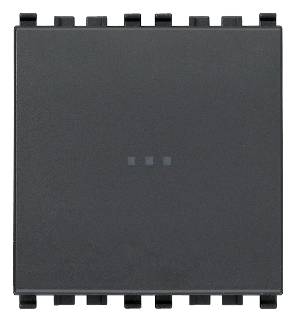 PULSANTE 1P NO 10A ASSIALE 2M GRIGI