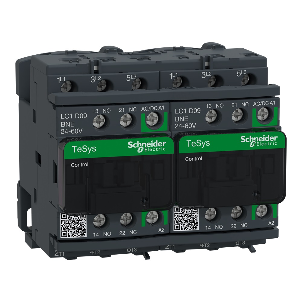 TeSys D teleinvertitore - 3P - <= 440 V - 9 A AC-3 - 24...60 V AC/DC