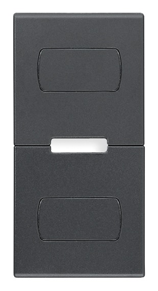 TASTO 1M PERS. PULSANTI BASCUL. GRI