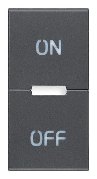 TASTO 1M SIMBOLI ON E OFF GRIGIO