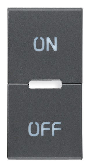 TASTO 1M SIMBOLI ON E OFF GRIGIO