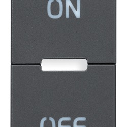 TASTO 1M SIMBOLI ON E OFF GRIGIO