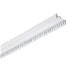 Profilo alluminio bianco 2m per montaggio parete/plafone strip LED interno