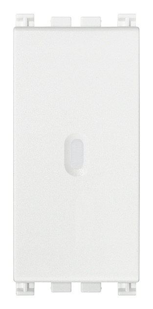 Deviatore 1P 10AX assiale illuminabile bianco per impianti elettrici residenziali
