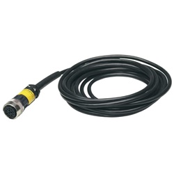 Cavo elettrico HK5 12 conduttori 0,25 mm² 5 m connettore Cannon femmina nero PVC uso industriale