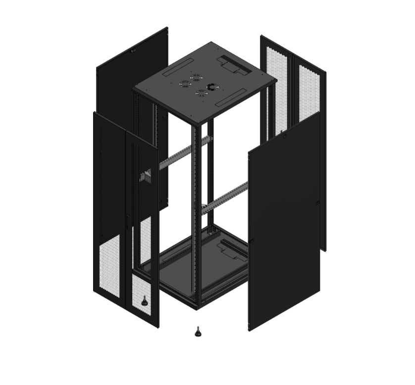 42U 800X1000DOPPIA PORT ANT/POS TRA