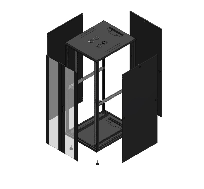 42U 800X1000 DOPPIA PORT ANT VETRO