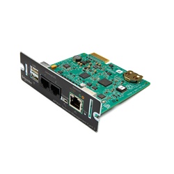 Scheda gestione rete UPS CEI0-16 con monitoraggio ambientale, Ethernet Gigabit, controllo remoto avanzato