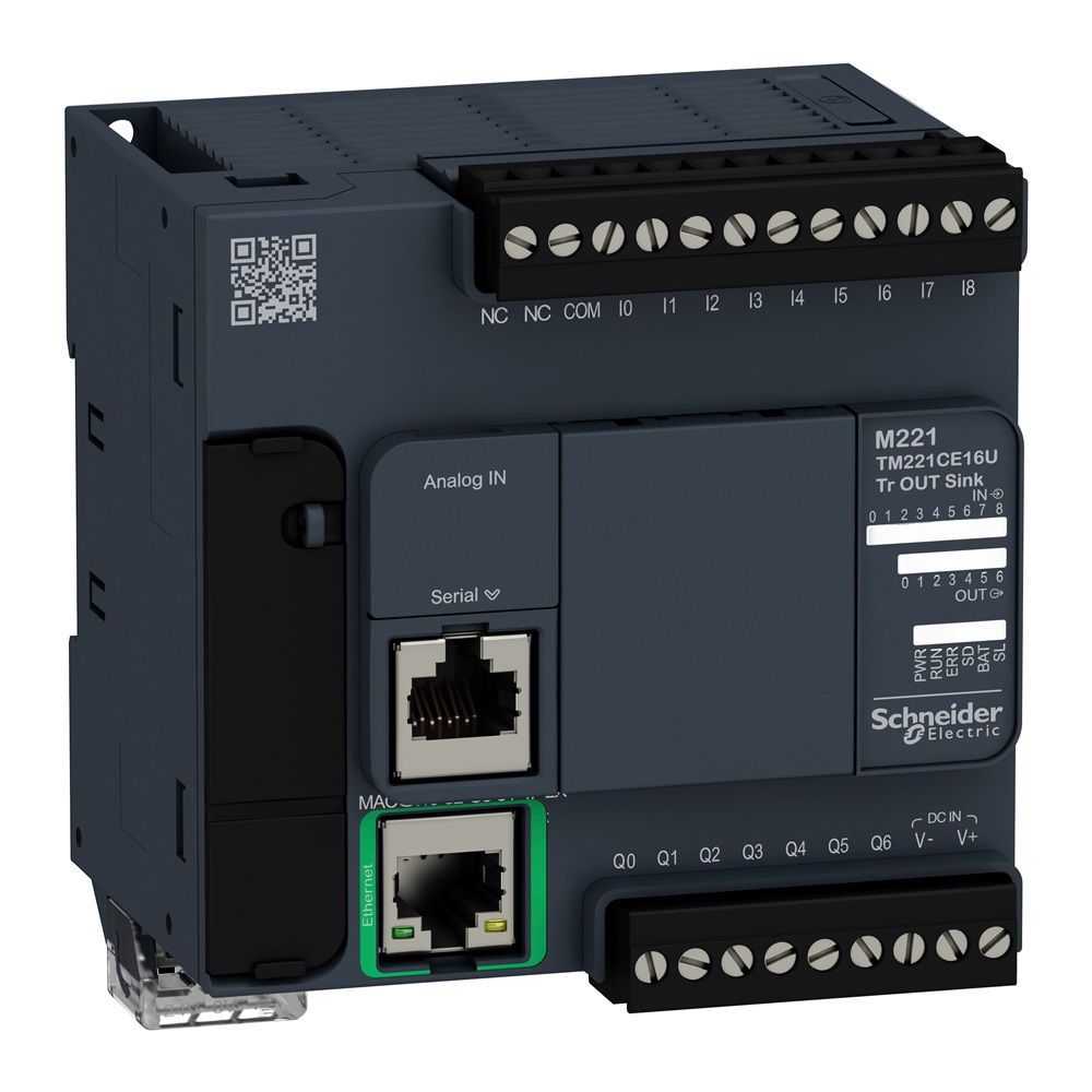 Controllore 9IN 7OUT transistor NPN Ethernet M221
