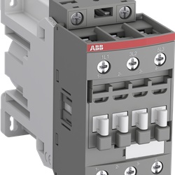 Contattore AF30Z 3 poli 24V DC bobina, 15 kW motori, 50 A circuiti potenza, protezione sovratensioni, uso industriale