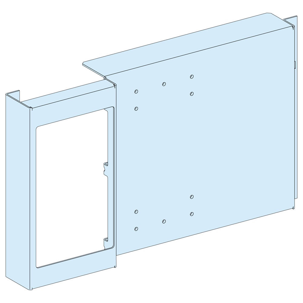 Piastra di fondo NS-INS630 V fisso acciaio bianco per armadi elettrici 600x300 mm