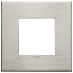 PLACCA 2M NICHEL SPAZZOLATO