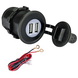 Presa USB 5V 2,1A per pannelli solari 12/24V ricarica dispositivi elettronici