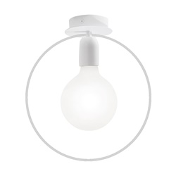 Lampada soffitto sospensione metallo circolare attacco E27 design moderno IP20 interno