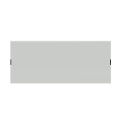 Pannello cieco centrale 18 moduli Mistral65 copertura quadri elettrici modulare grigio RAL 7035